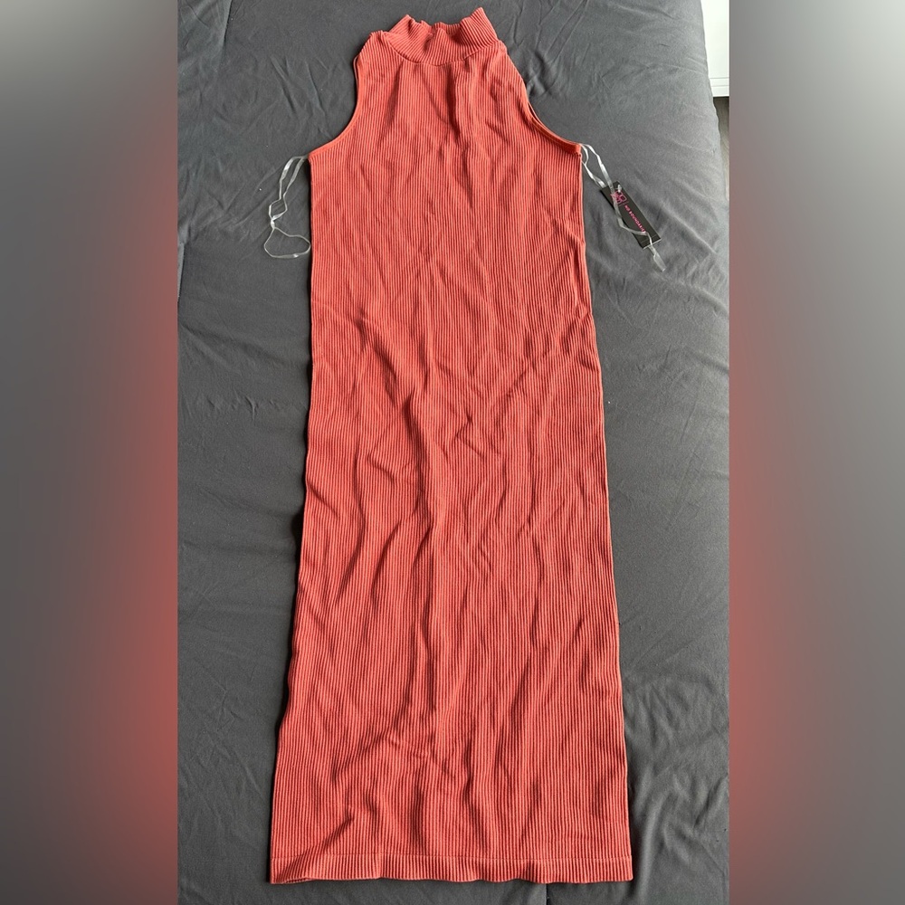 Red/Orange Long Summer Dress (Size M)